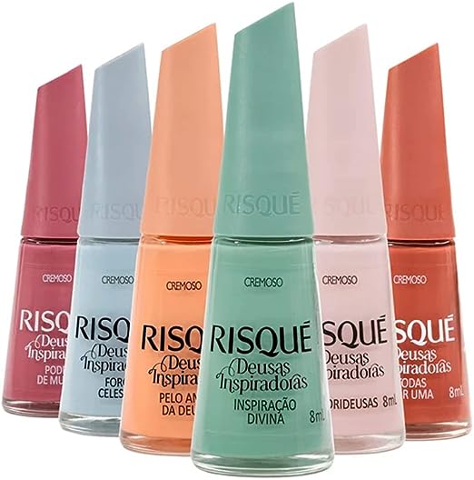 Kit Esmalte Risqué Deusas Inspiradoras 6 Cores