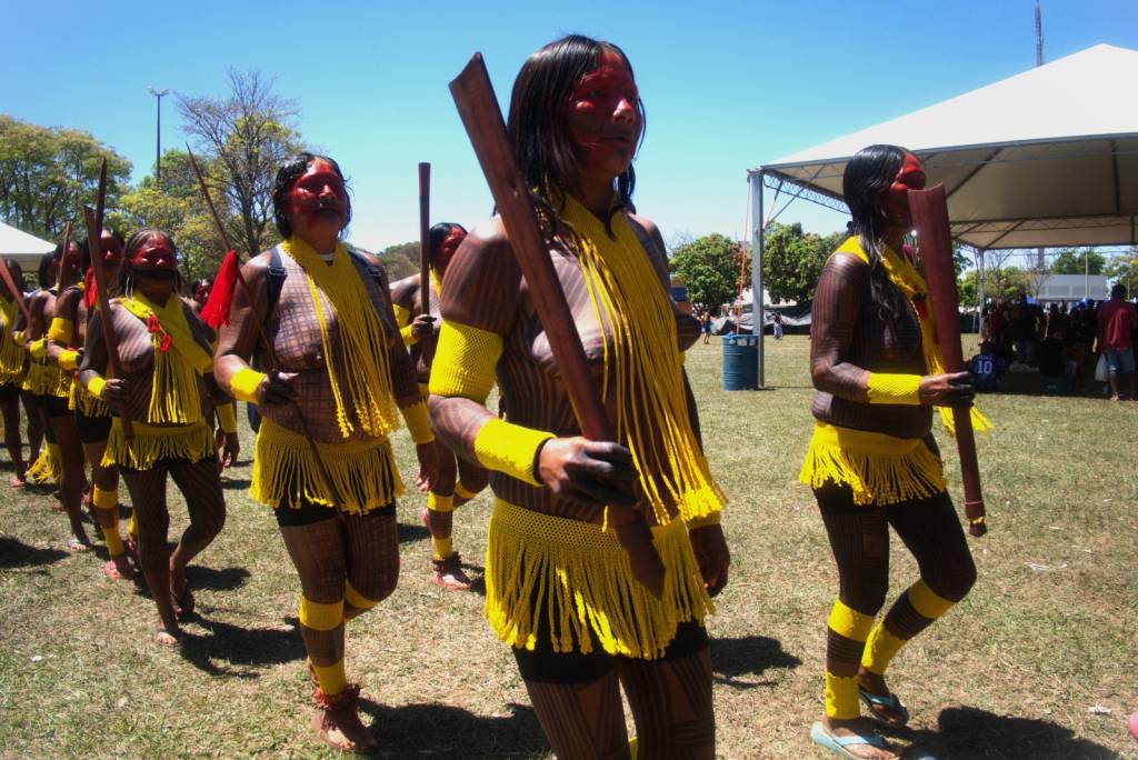 Cultura vira ferramenta de luta na Marcha das Mulheres Indígenas