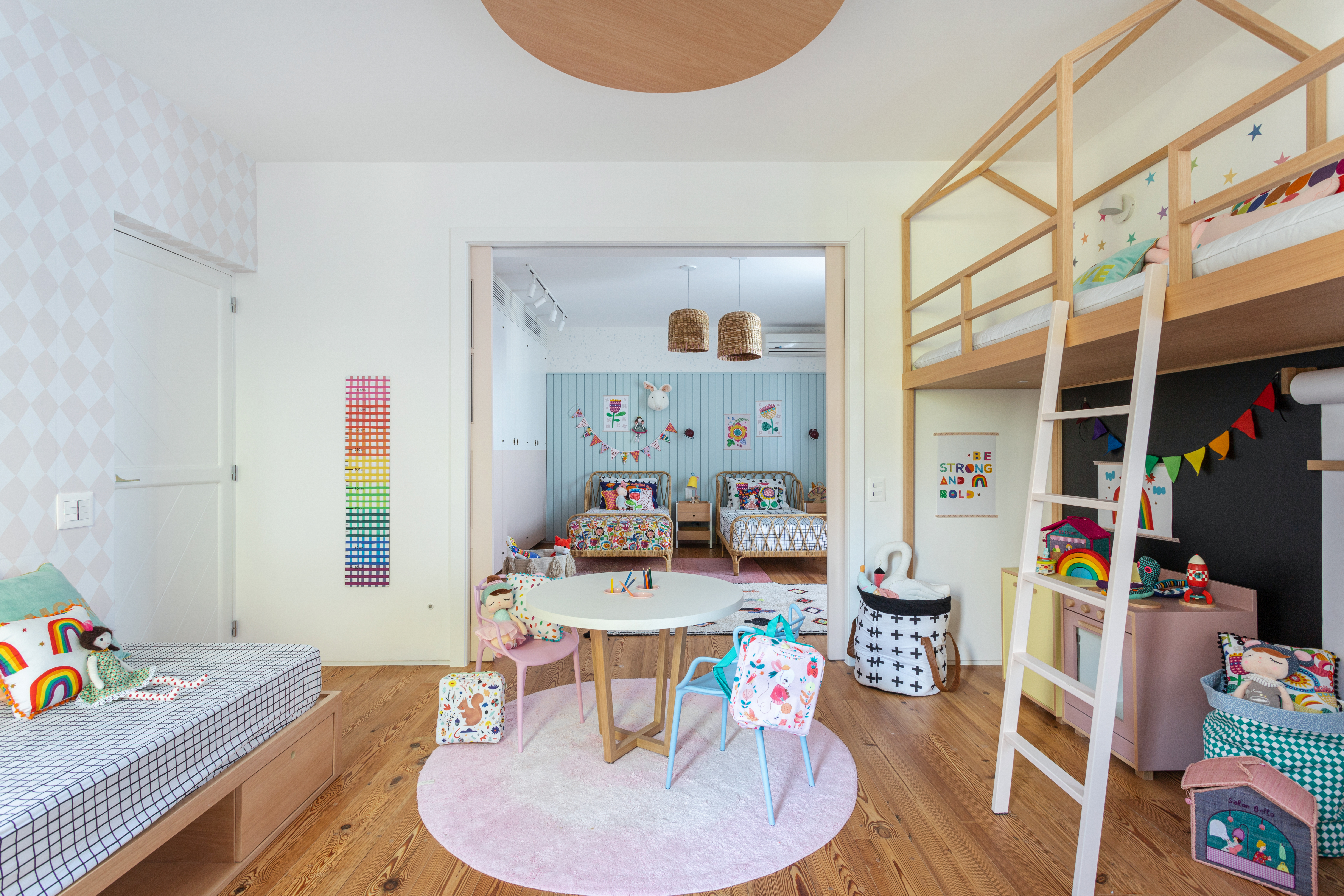 children's room with playroom