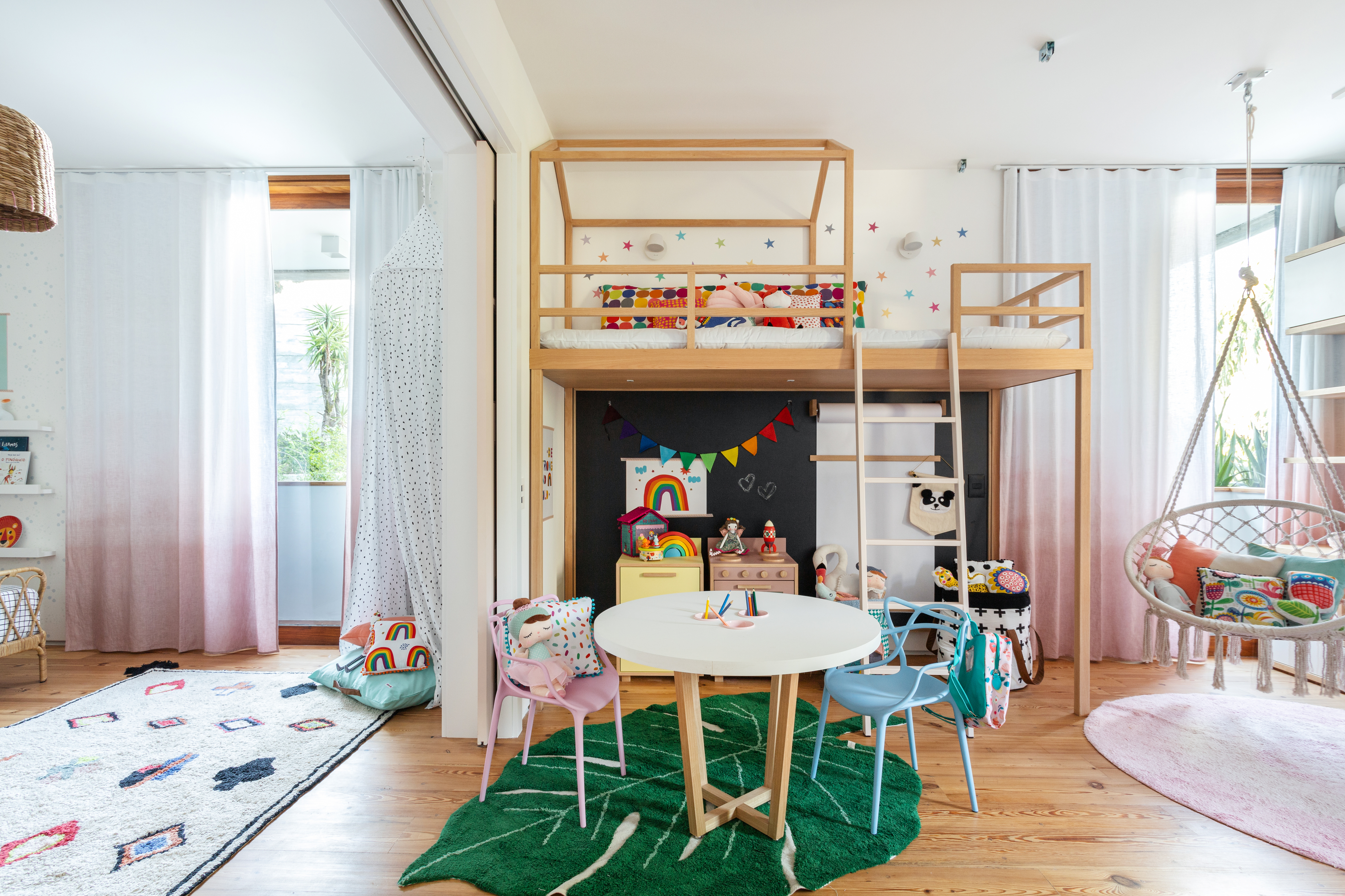 children's room with playroom