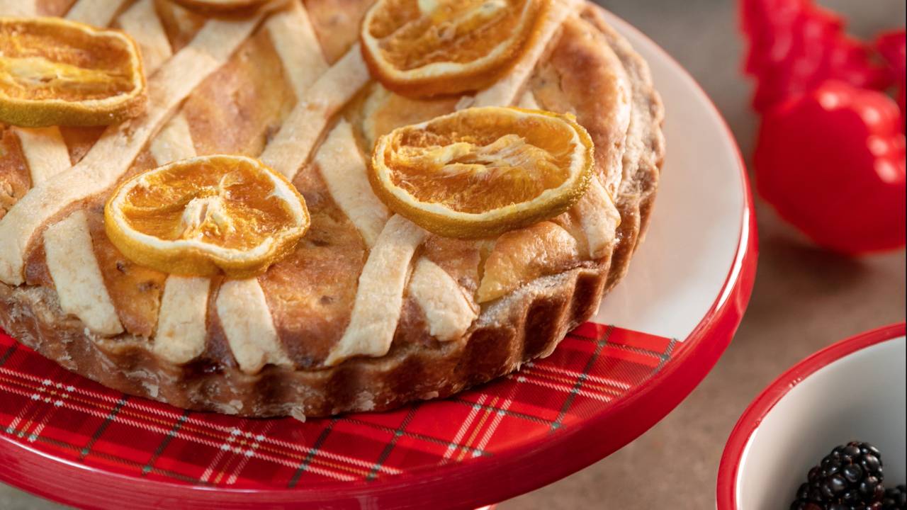 Receita de torta de laranja de Natal