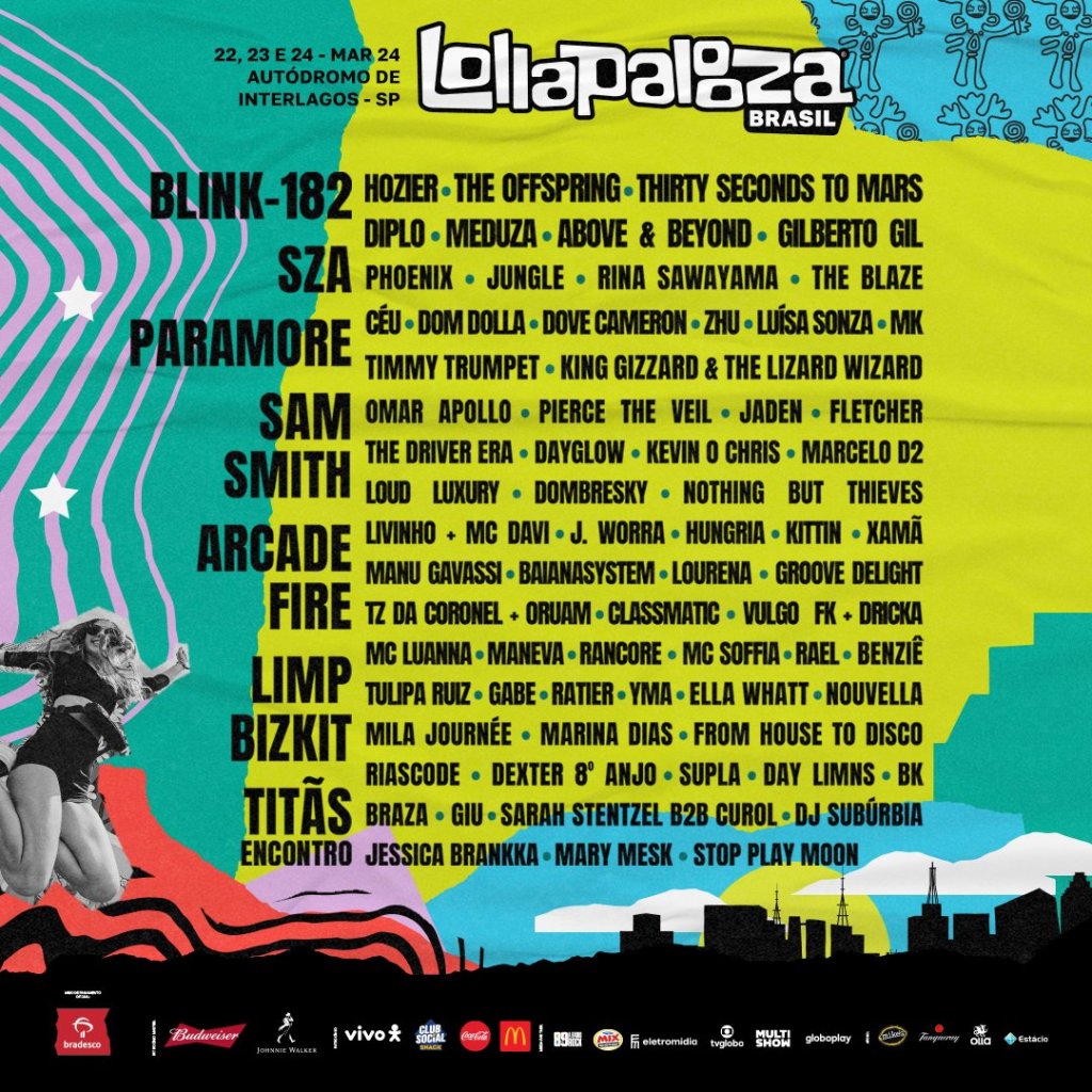 Lollapalooza divulga line-up da edição 2024