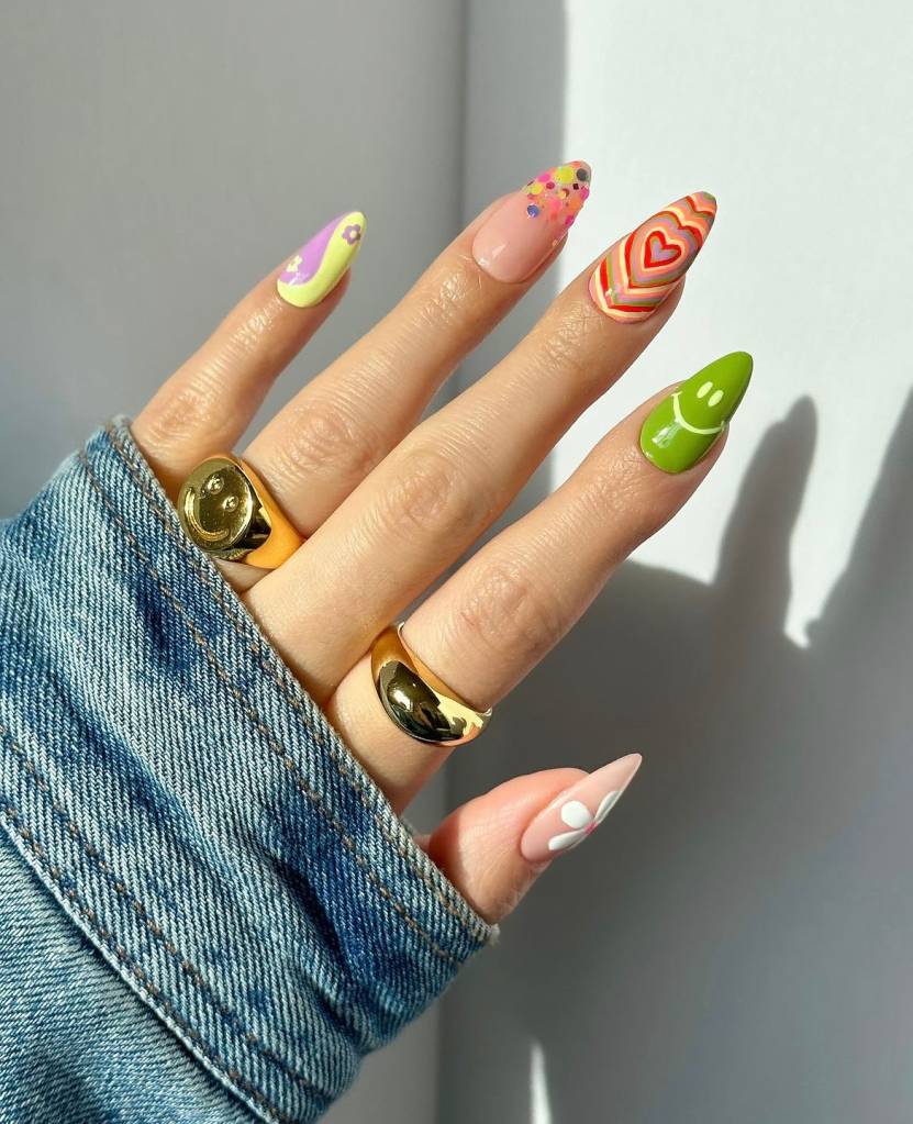 nail-art-mismatched-nails-7 nail-art-mismatched-nails-7