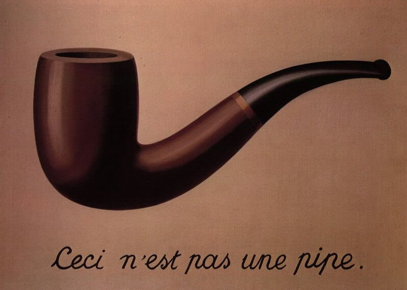 'A Traição das Imagens' é uma das obras mais famosas do pintor surrealista belga René Magritte