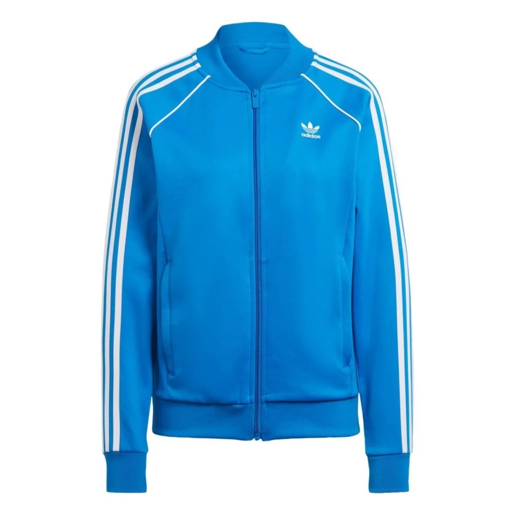 Jaqueta esportiva azul da Adidas