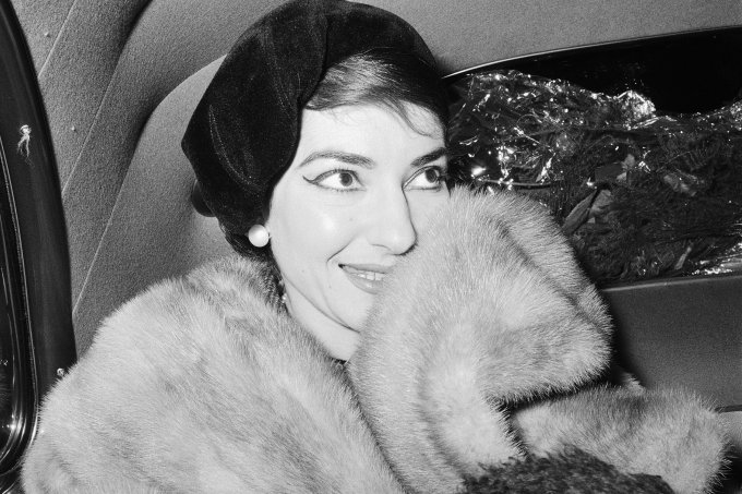 Singer Maria Callas in Paris