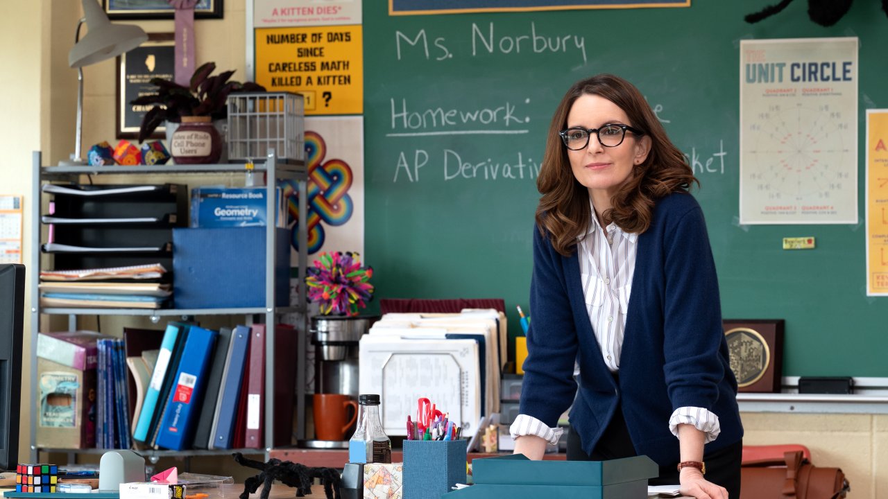 Tina Fey como a professora Ms. Norbury