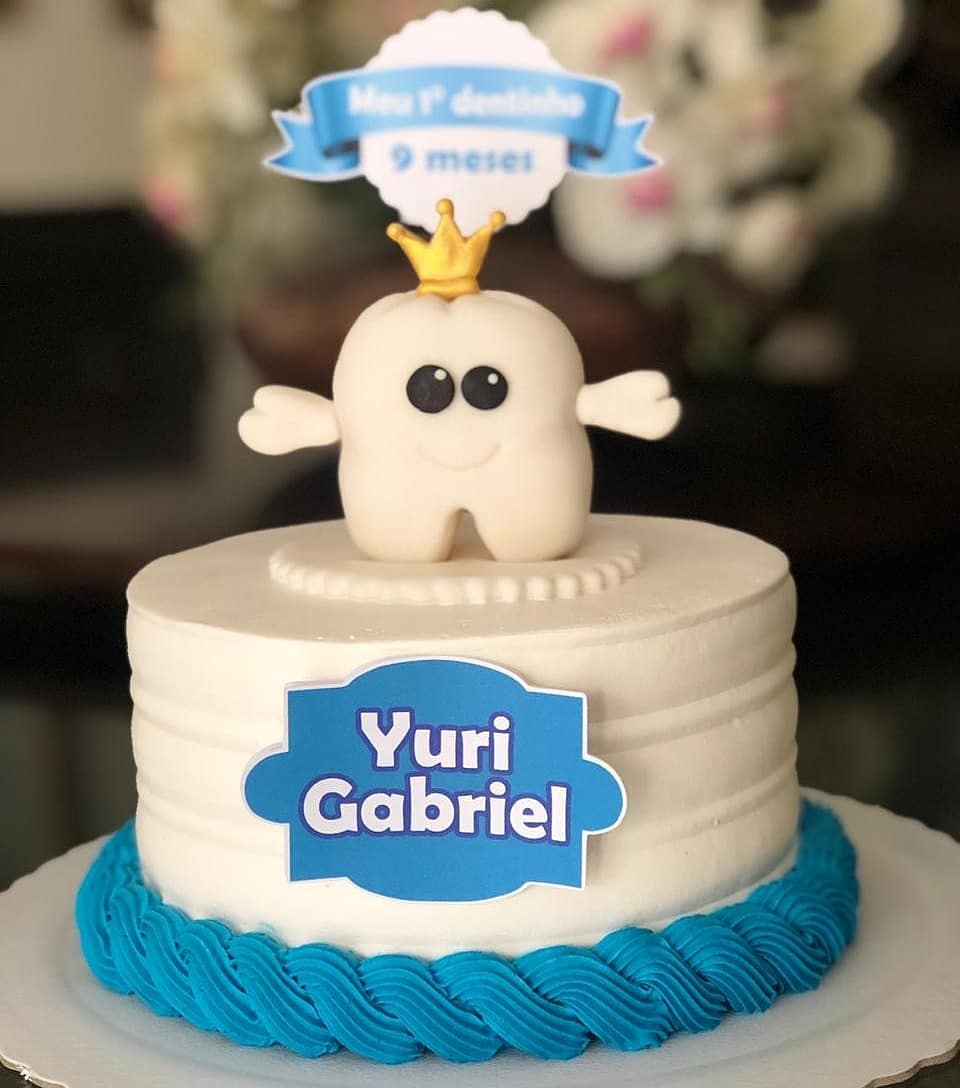 Bolo temático festa primeiro dentinho Bolo temático para festa do primeiro dentinho
