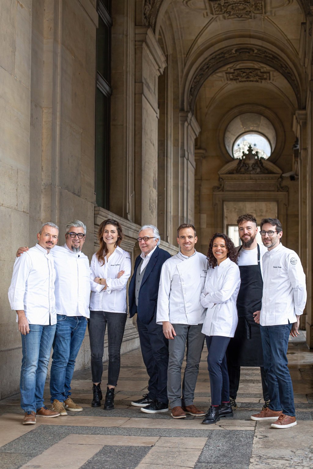 Time de chefs do Museu do Louvre