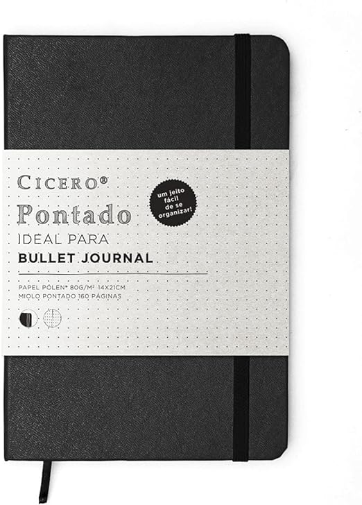 organização pessoal Caderno Pontilhado para Bullet Journal, Cicero