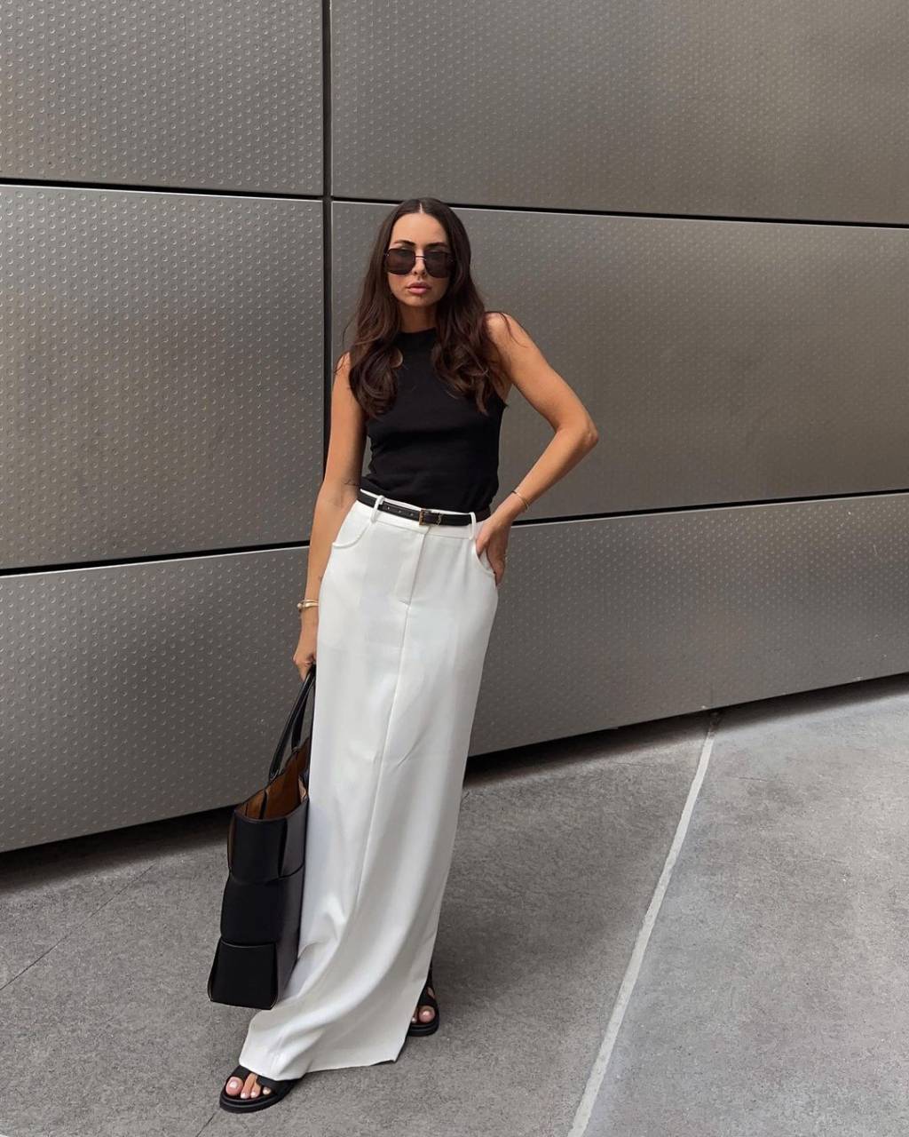look-branco-e-preto look para usar no trabalho e em festas
