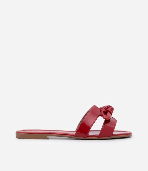 sandália vermelha