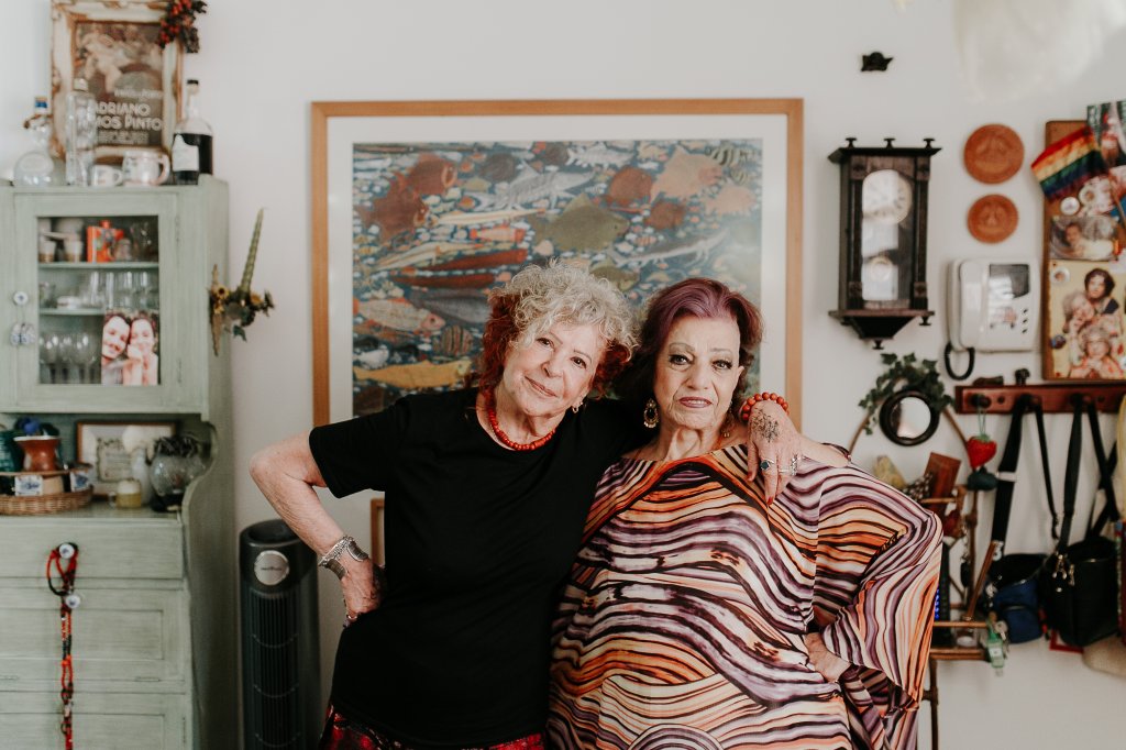 As amigas Gilda e Sônia, conhecidas na internet como as Avós da Razão.