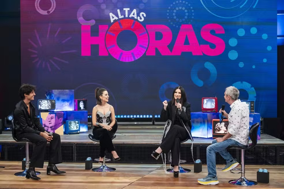Laura Pausini fala palavrões no Altas Horas.