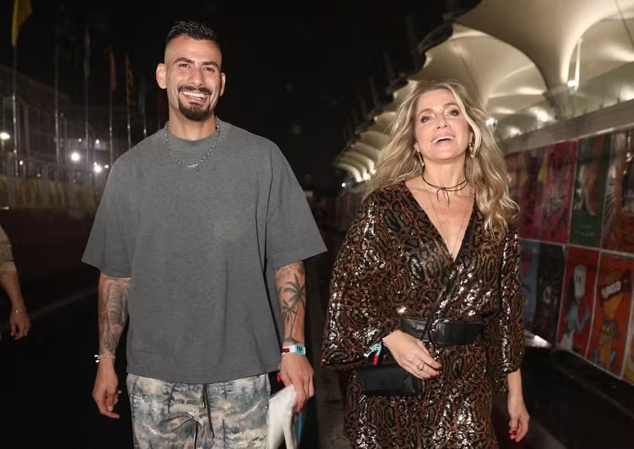 Leticia Spiller e ex-BBB Nizam no Lollapalooza 2024.