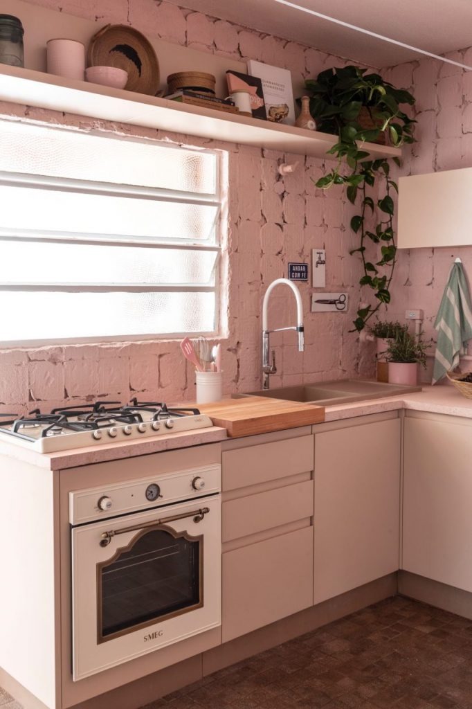 Cozinha rosa retrô - Juliana Pippi - detalhes