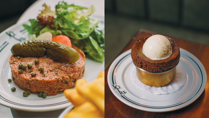 Receita de steak tartar e suflê