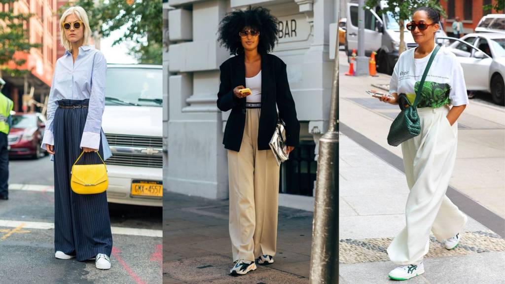 Aprenda a melhor forma de usar calça pantalona com tênis