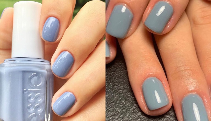 cores-de-esmalte-para-outono-2024-azul-acinzentado cor de esmalte unhas outono 2024