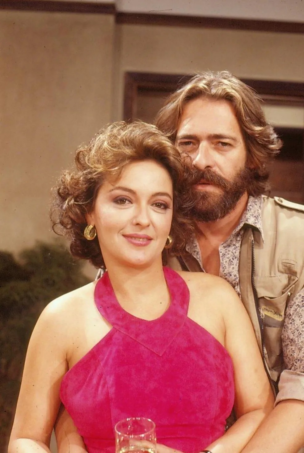 Maria Zilda Bethlem e José de Abreu como par romântico na novela "Bebê a Bordo" (1988)