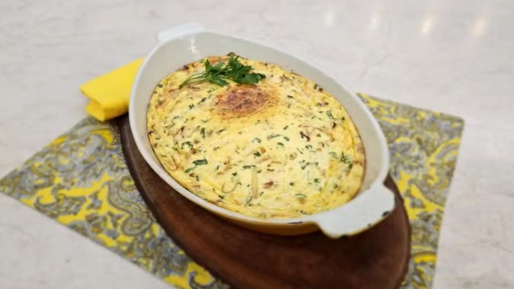 Receita de suflê de cebola do “É de Casa”