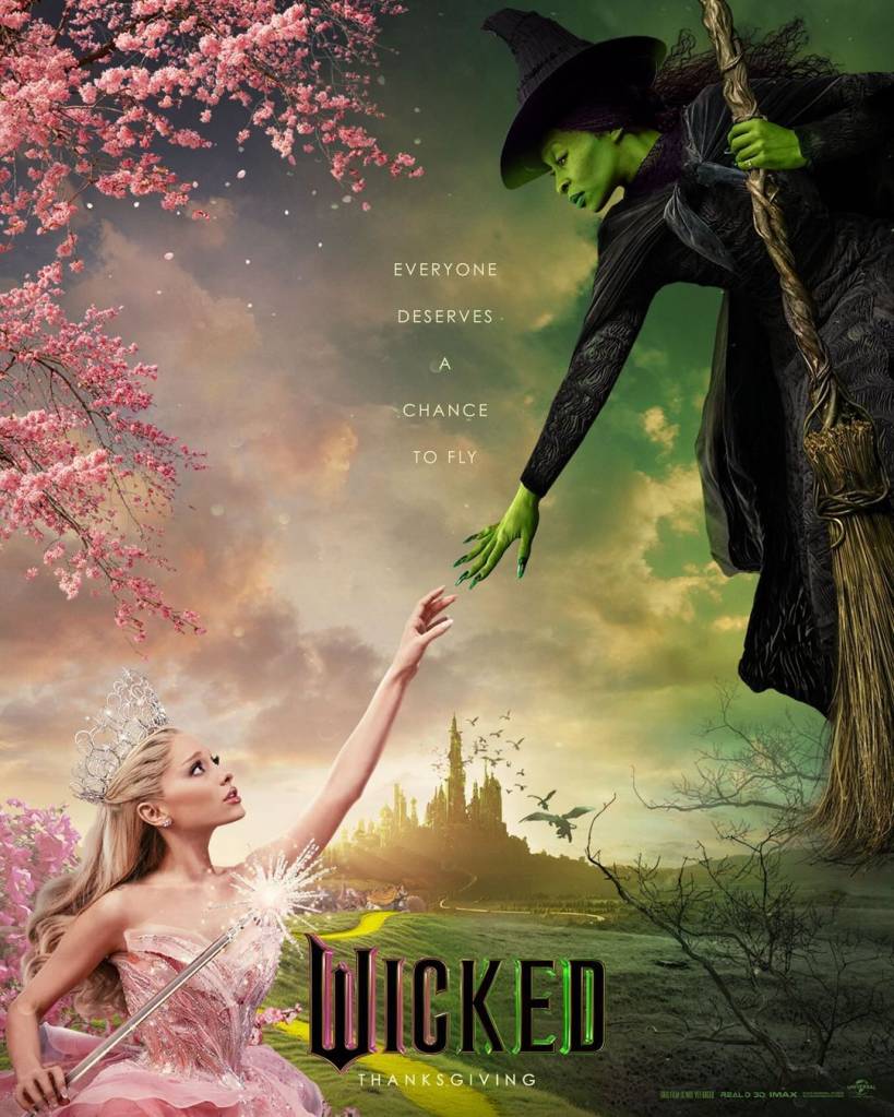 wicked-filme-poster As protagonistas no poster do filme