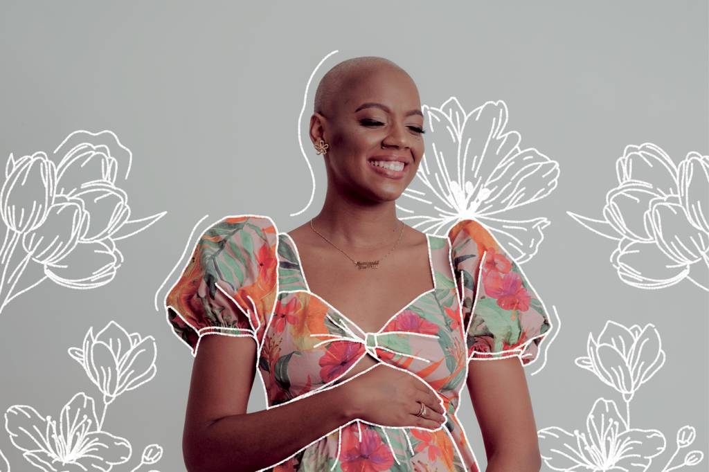 Após o diagnóstico de câncer de mama, ela descobriu sua primeira gravidez