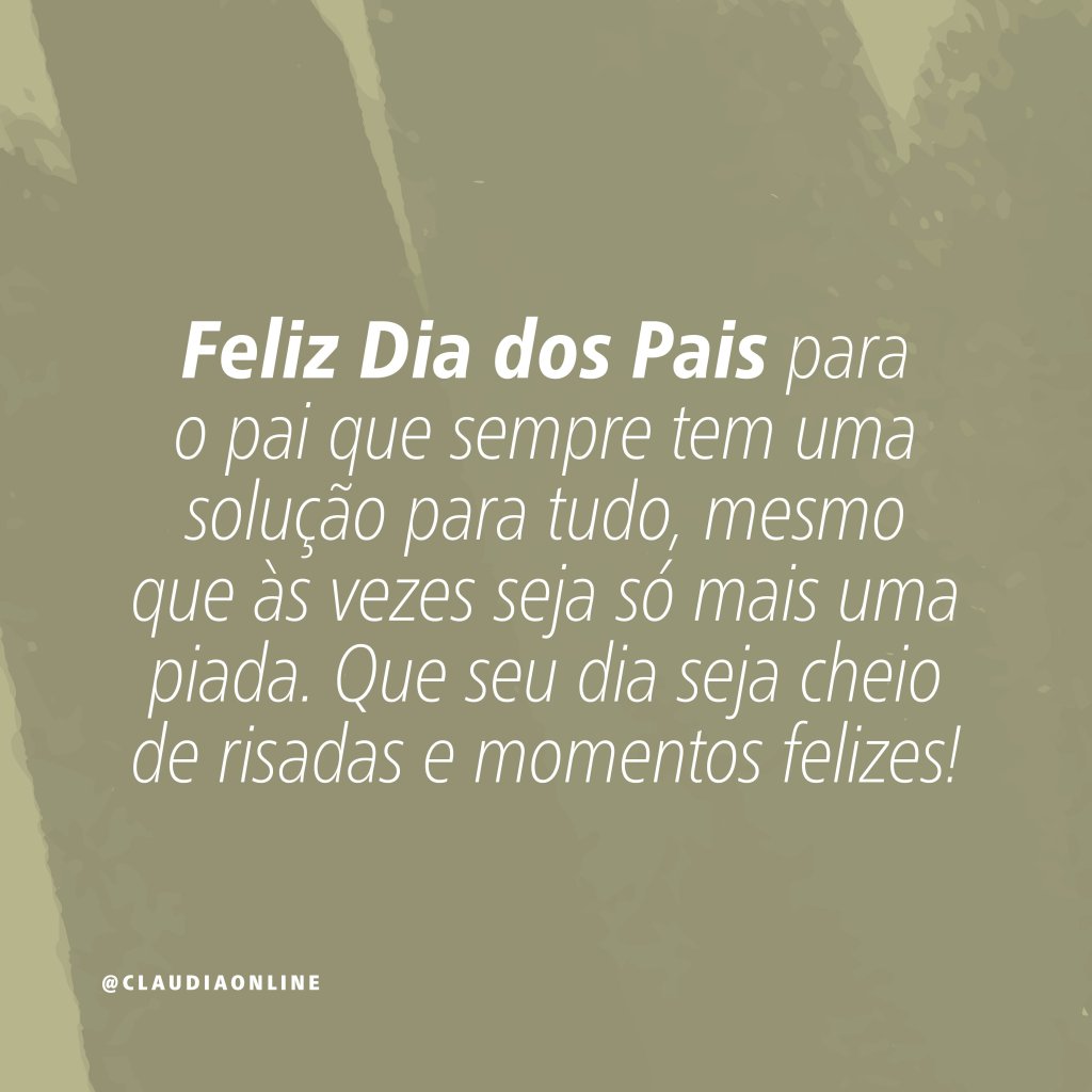 Mensagem - Feliz dia dos Pais