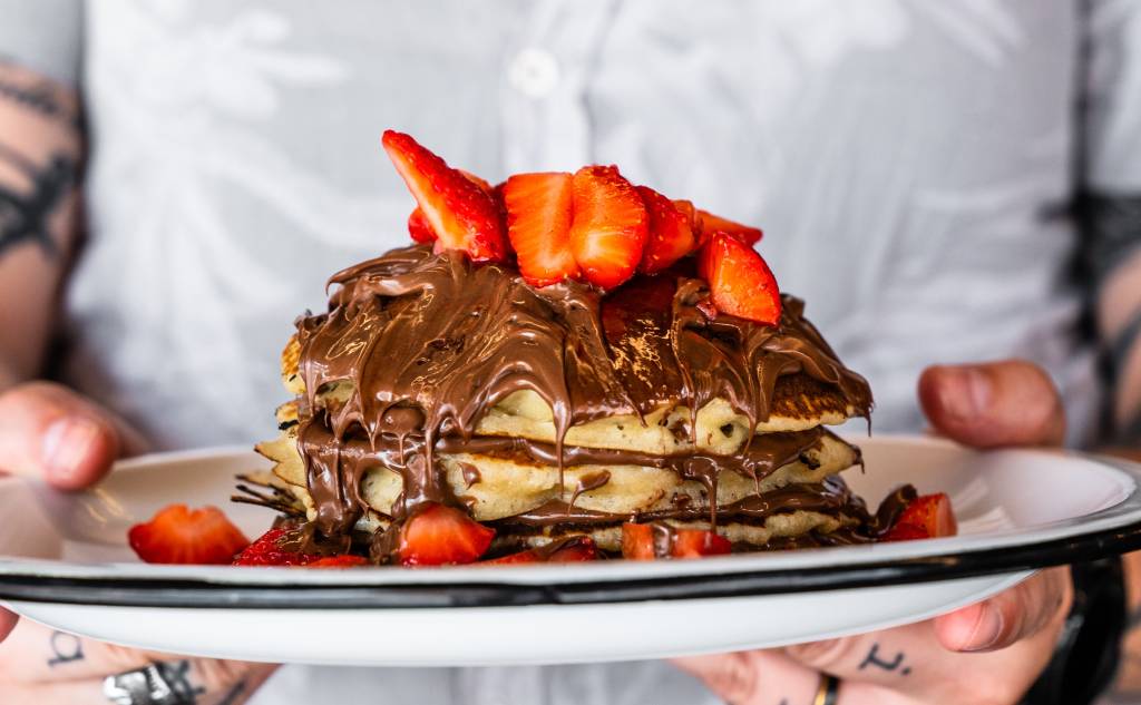 Nutella Waffle é servida no café da manhã do DCK Burger aos finais de semana