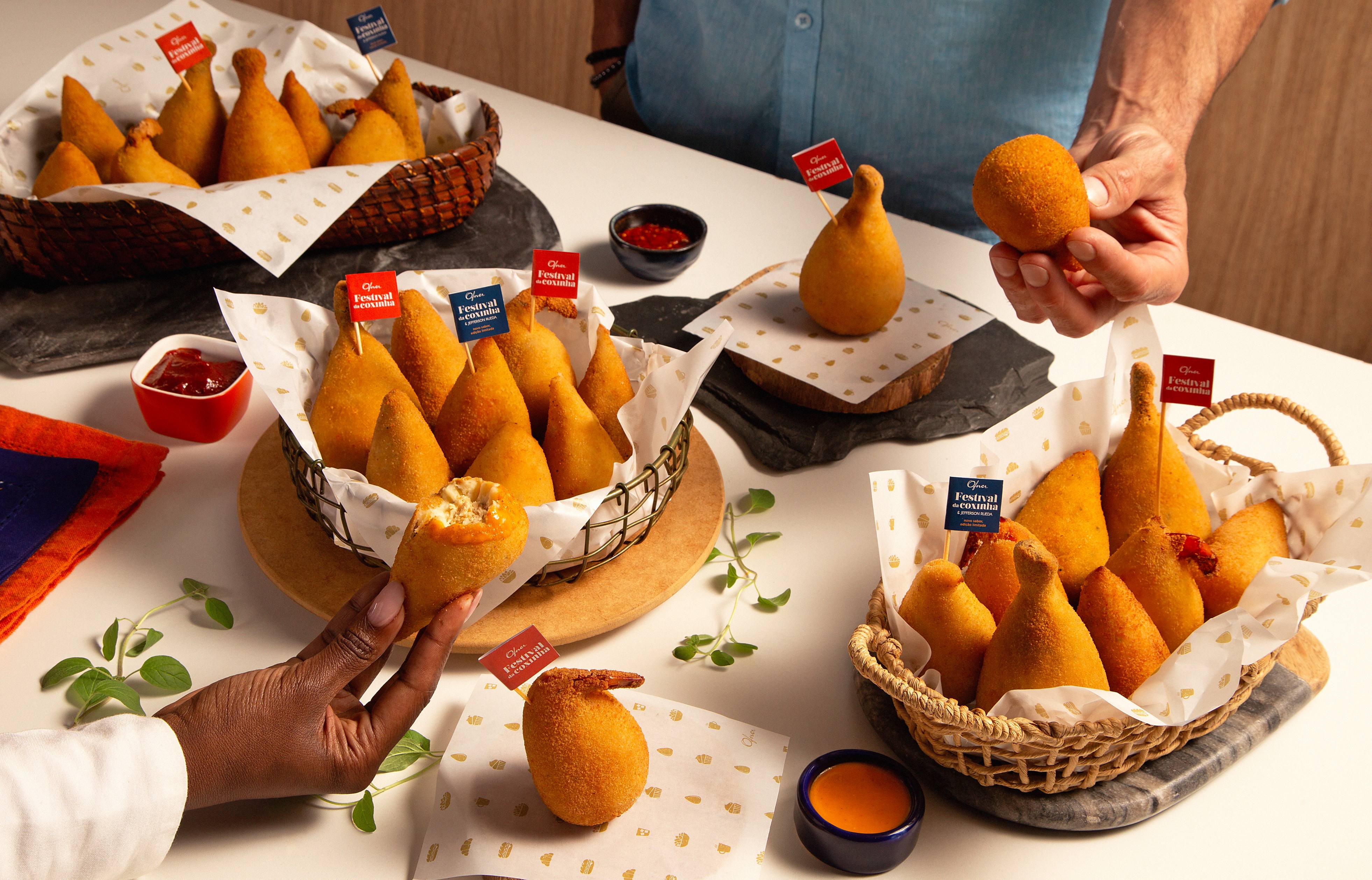 Três novos sabores podem ser saboreados nas lojas no Festival da Coxinha Ofner