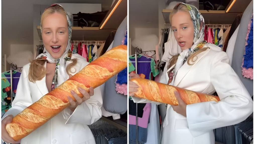 Malu Borges ostenta bolsa de luxo em formato de pão; saiba quanto custa