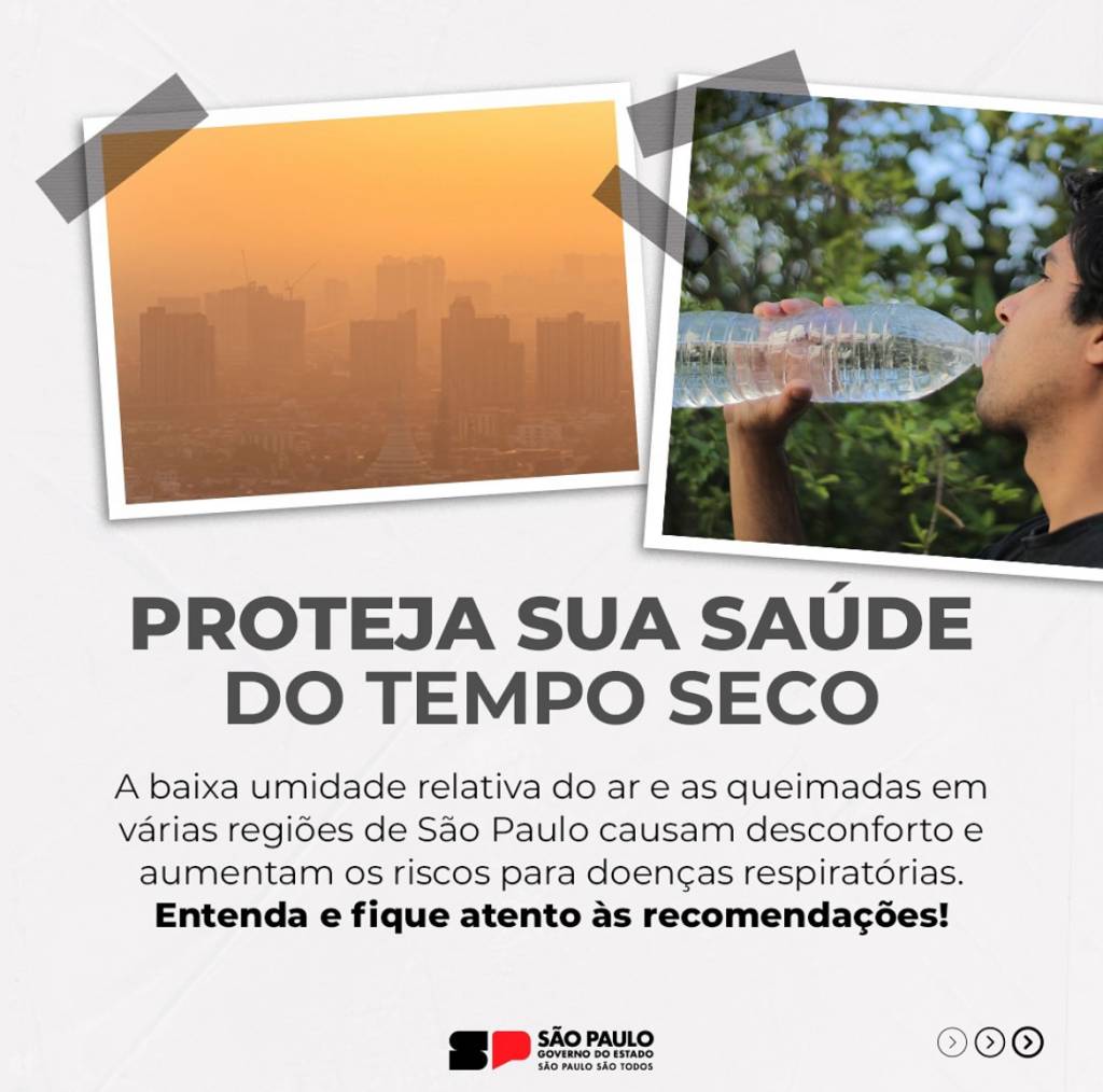 Regiões de São Paulo apresentam desconforto e o risco de doenças respiratórias aumenta