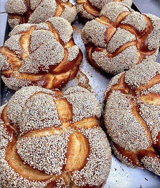 Challah, da padaria St Chico, para o Rosh Hashaná