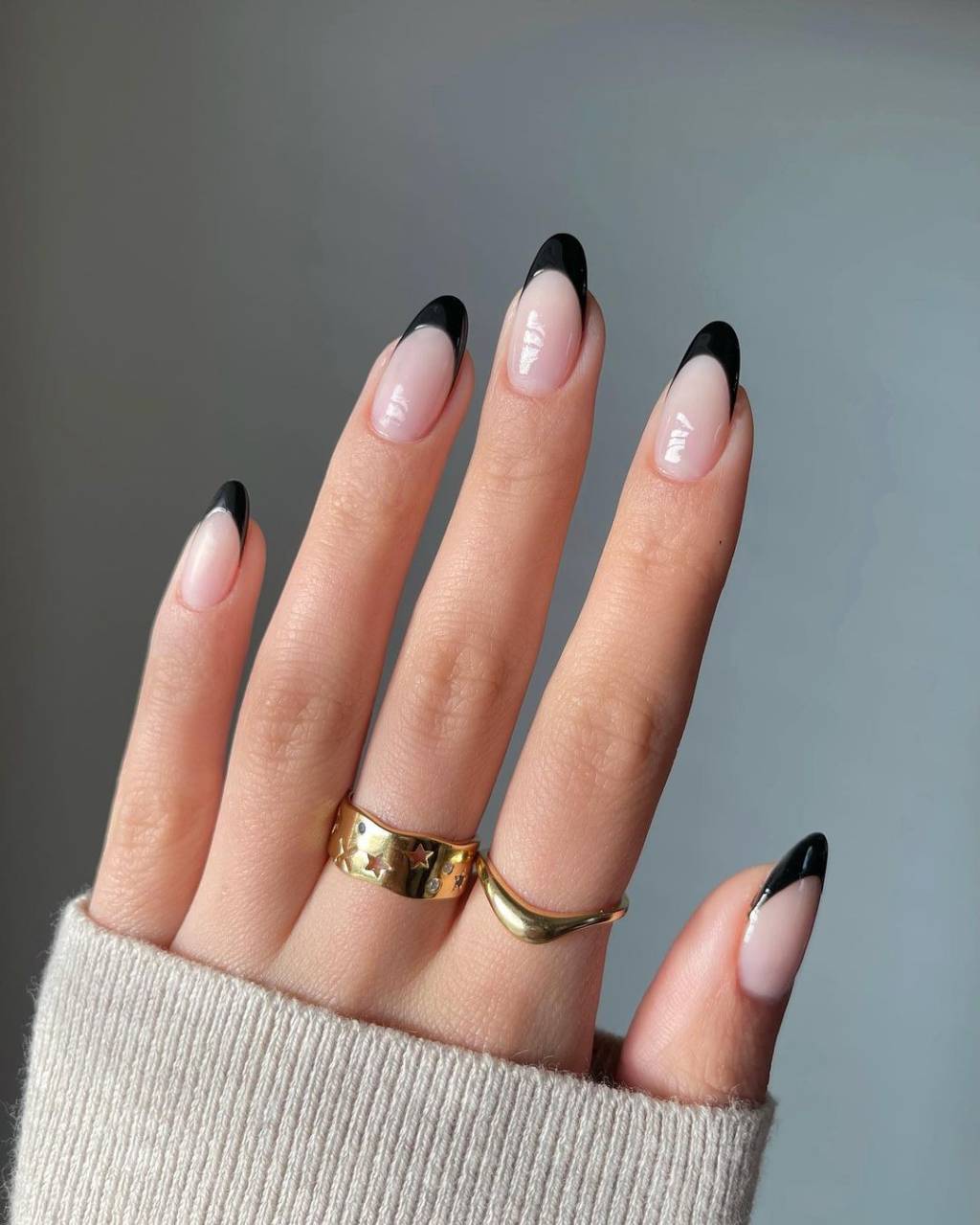 unhas-pretas-elegantes Francesinhas pretas