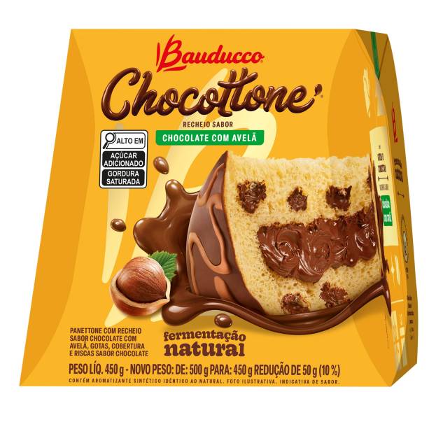 Bauducco - Chocottone Recheio Sabor Avelã (R$ 29,99 - 450g)