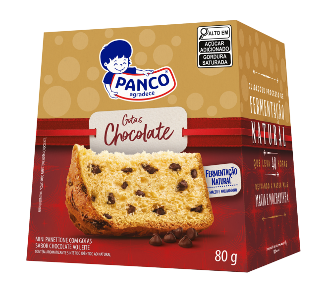 Panettone sabor Damasco, Doce de Leite e Castanha-do-Pará (R$ 32,90 - 550g)