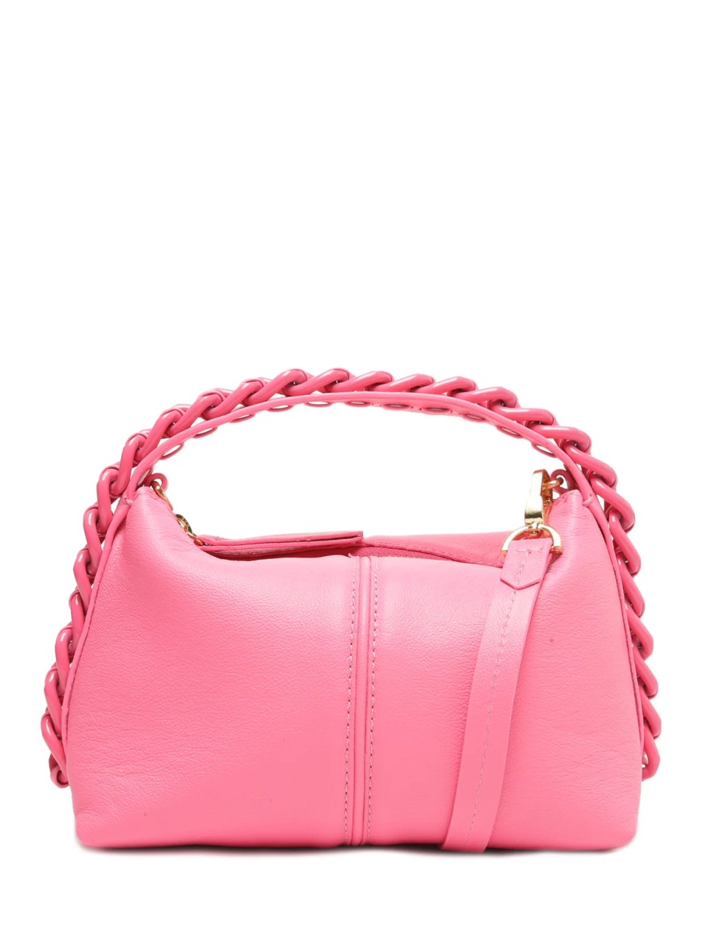 Bolsa de couro rosa