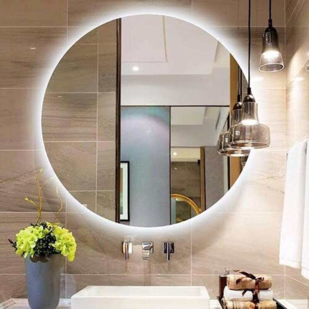 Espelho circular com led