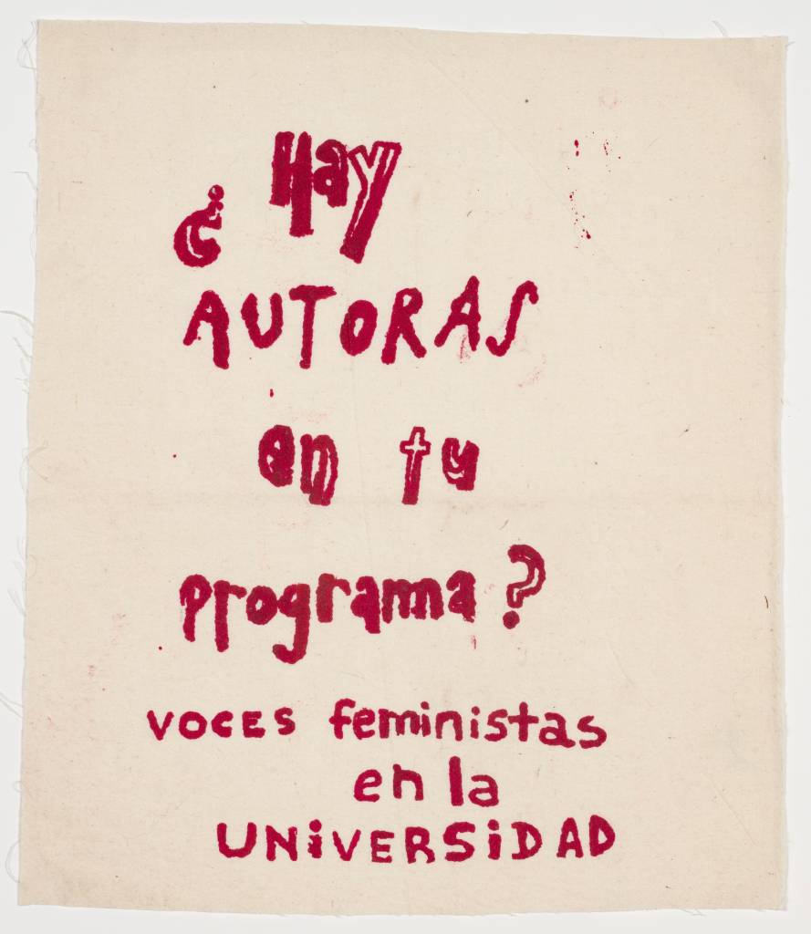 Serigrafistas Queer, Hay autoras en tu programa_ voces feministas en la universidad.