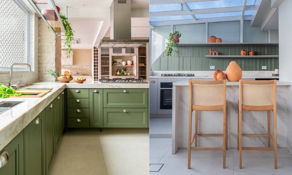 Decoração de cozinha verde-oliva: 10 ideias para se inspirar!