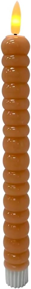 Jogo de duas velas led marrons