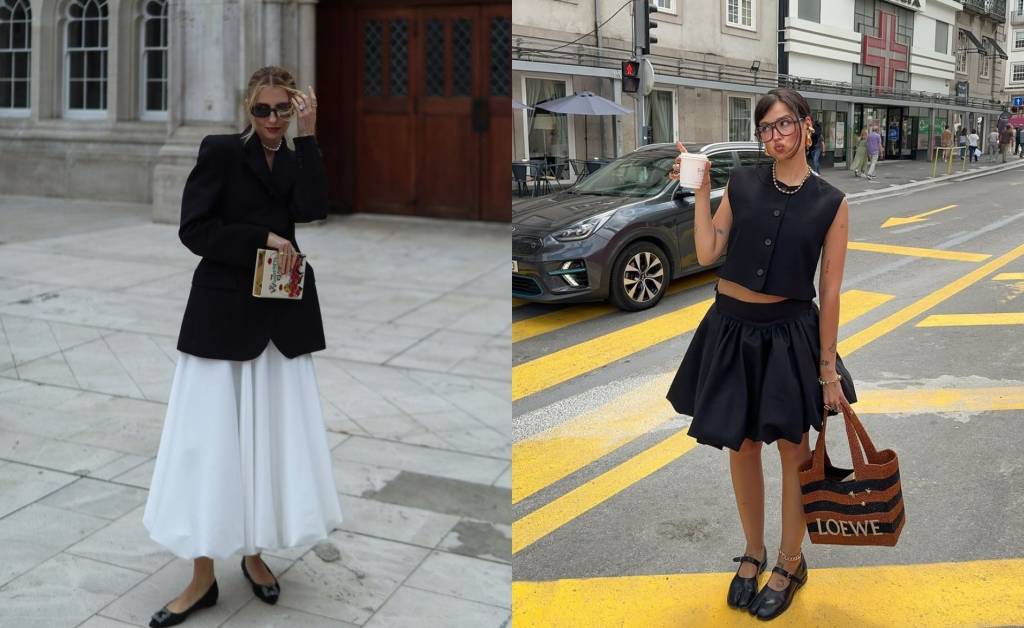 5 looks elegantes e criativos com saia balonê para apostar agora!