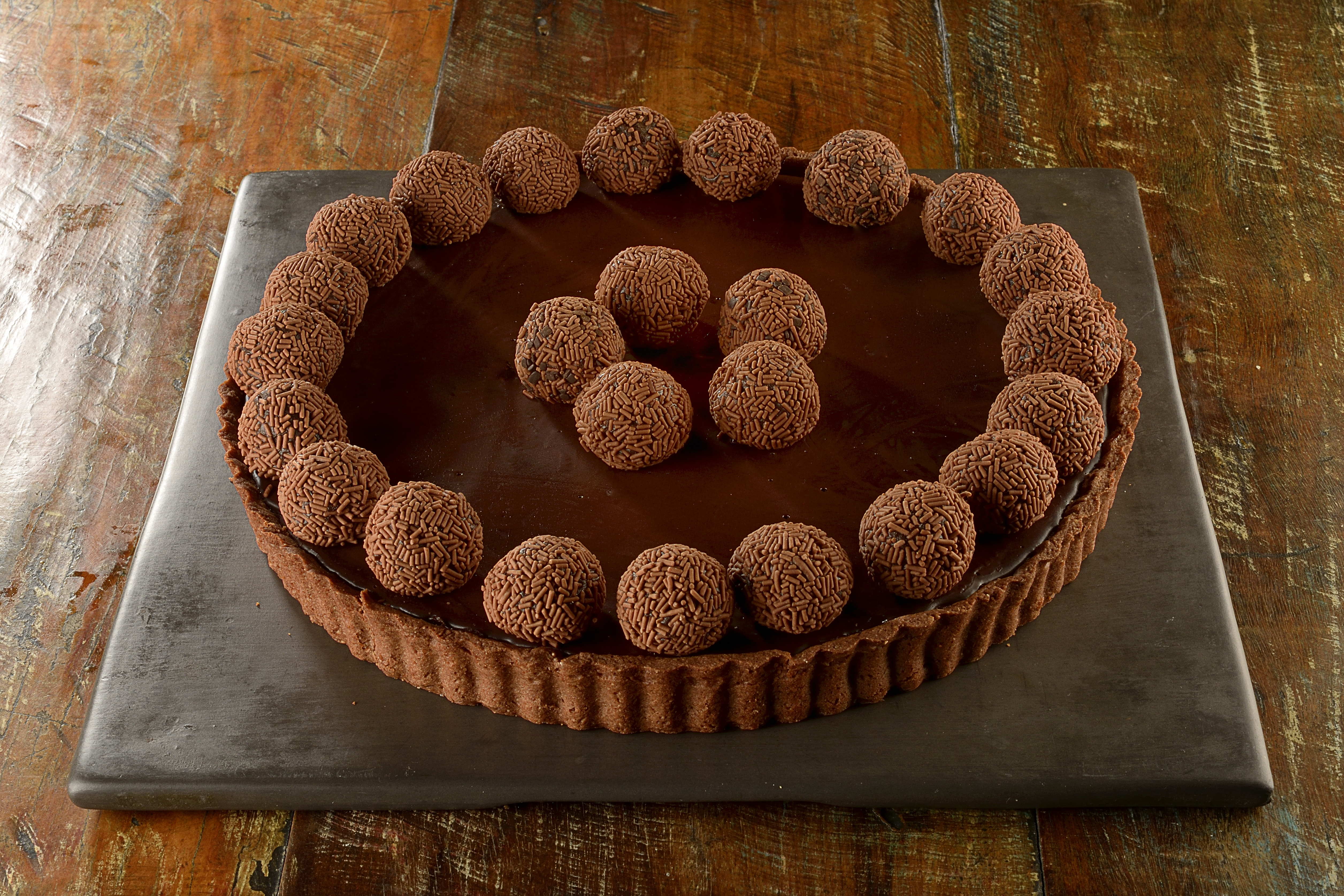 Receita de torta de brigadeiro