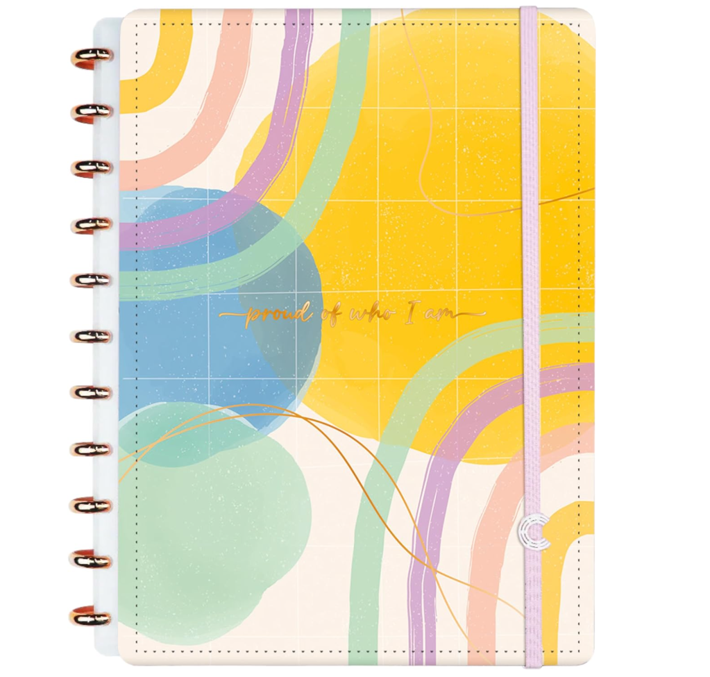Caderno Inteligente colorido, disponível na Amazon