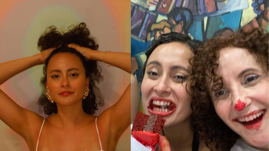 Registro de Alice e Gorete no aniversário da atriz
