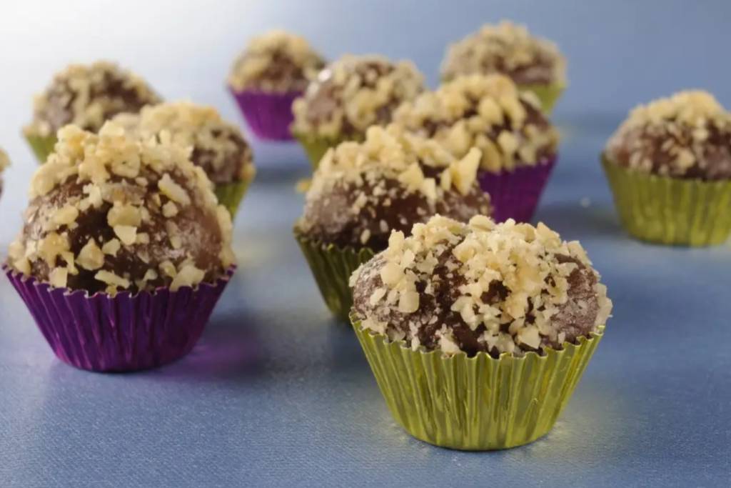 Brigadeiro de Nutella com nozes