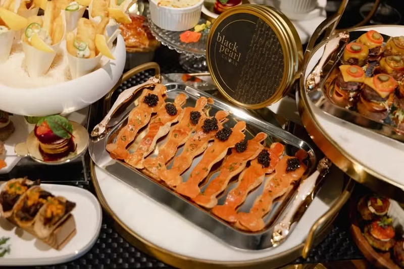 Pizza de salmão com caviar em formato de estatueta do Oscar será servida
