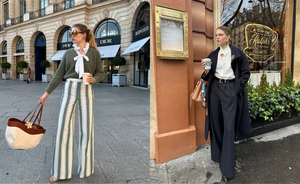 5 looks com calça listrada que são elegantes e autênticos
