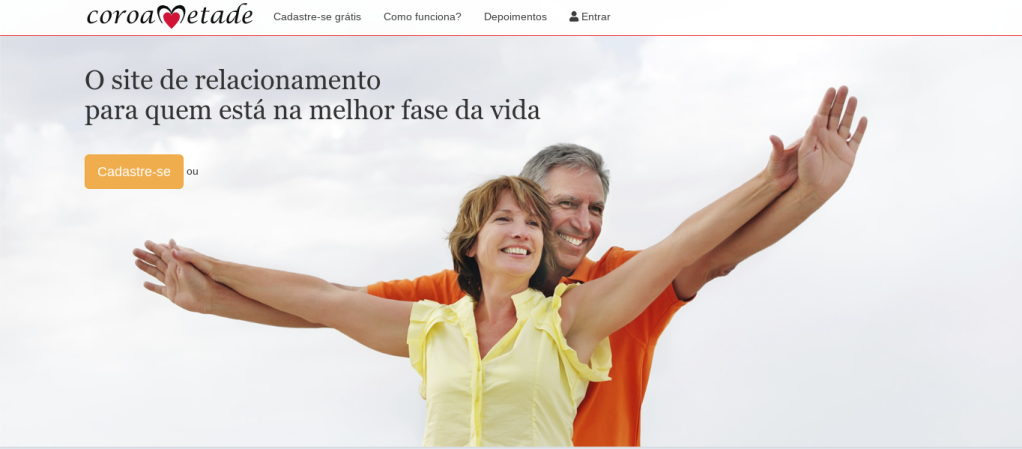 Coroa Metade é aplicativo de relacionamento para pessoas com mais de 40 anos
