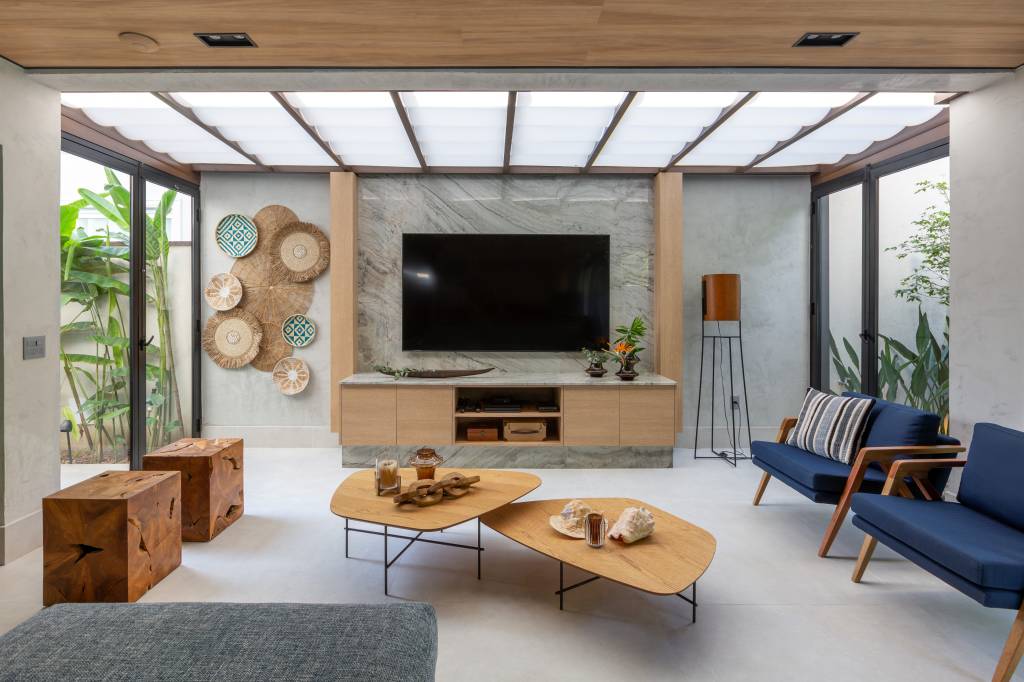 Projeto no estilo al mare assinado pelo escritório Aline Lopes Arquitetura